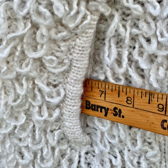 Shag Fuzzy Loop Boho Sweater Vest M - Picture 4 of 6